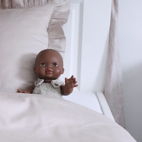 Bed linen SG non filled Junior  with ruffles Nude