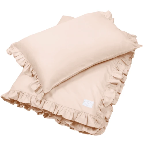 Bed linen SG non filled Junior  with ruffles Nude