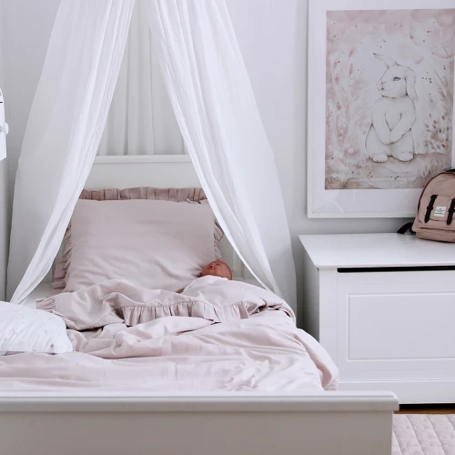 Bed linen SG non filled Junior  with ruffles Powder Pink