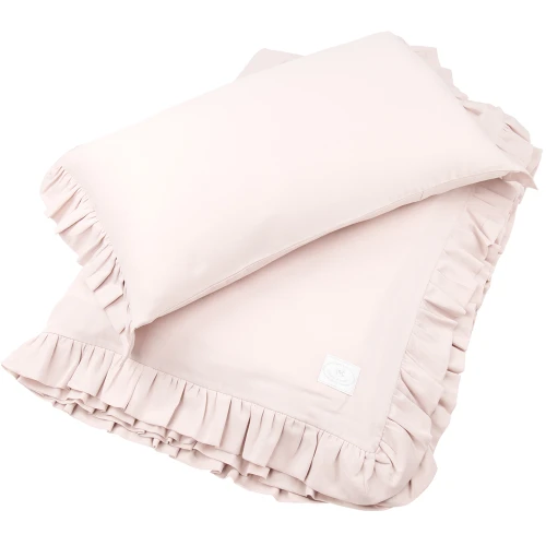 Bed linen SG non filled Junior  with ruffles Powder Pink