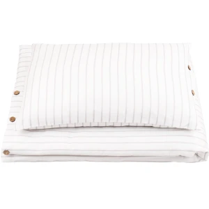 Pościel Stripes Junior bez wypełnienia Szary