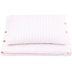 Bed linen stripes Junior (without filling) Powder pink