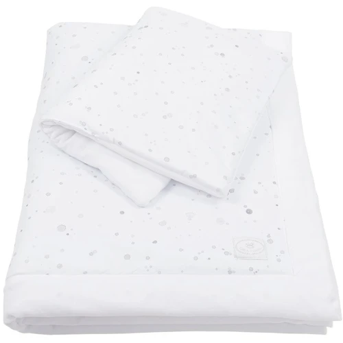 Splash velvet blanket junior with pillow Grey with white