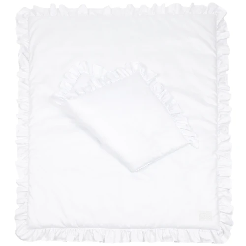 Bedding SG filled Baby with ruffles White