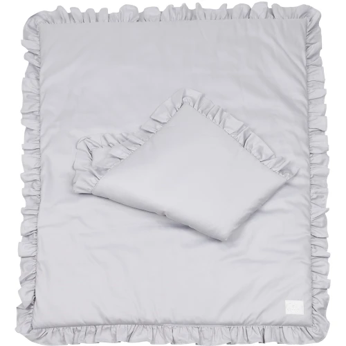 Bedding SG filled Baby with ruffles Grey