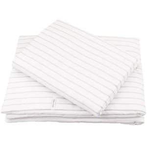 Pościel baby Stripes z wypełnieniem Szary