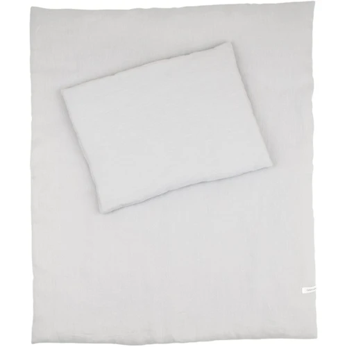 Lniana pościel noworodkowa z wypełnieniem PN Jasny szary