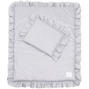 Bedding SG filled Newborn with ruffles Grey