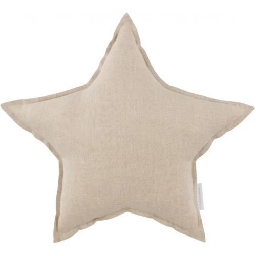 Poduszka PN Gwiazdka lniana Naturalna 