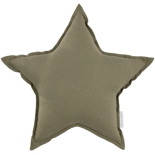 Linen star pillow PN Olive