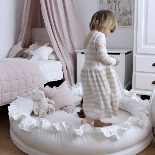 Linen Star pillow PN Powder pink 