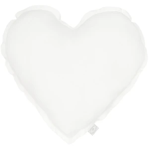 Poduszka PN serce lniana Biały 