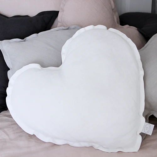 Heart pillow PN White 