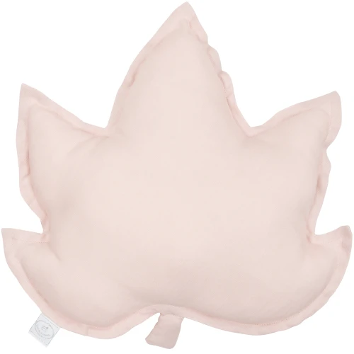 Poduszka PN liść klonu Pudrowy róż