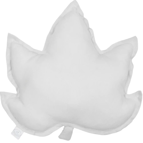 Poduszka PN liść klonu Jasny szary