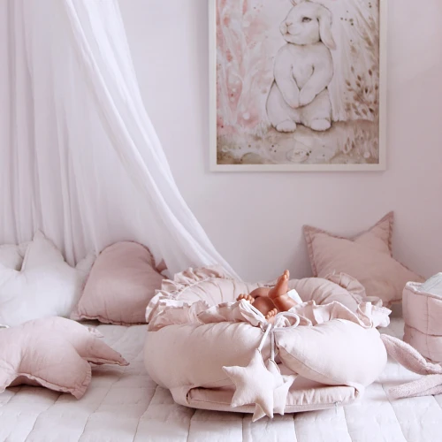 Linden leaf pillow PN Powder pink