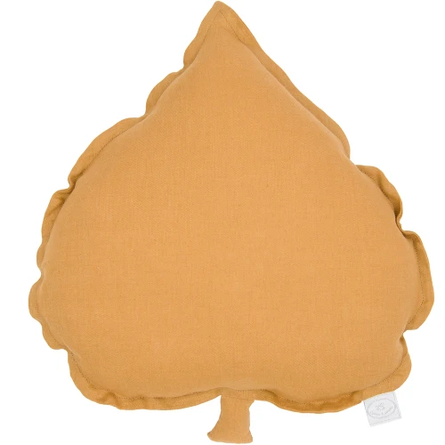 Poduszka PN liść lipy Karmel