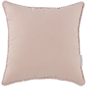 Square Boho pillow with bubbles Powder pink