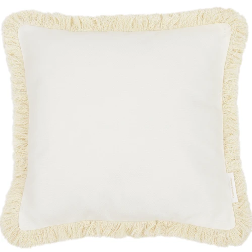 Poduszka Boho z ramką Wanilia + wanilia