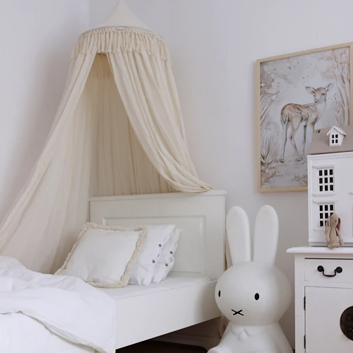 Poduszka Boho z ramką Wanilia + wanilia