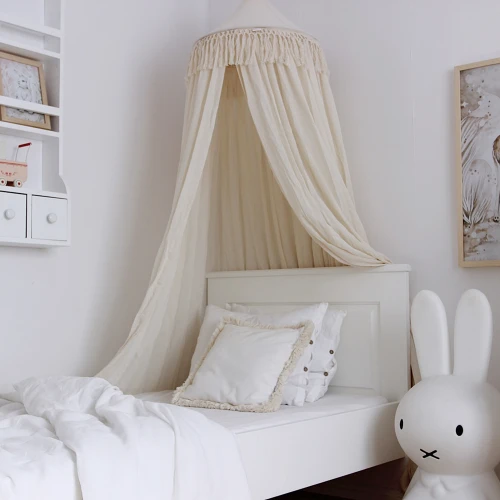 Poduszka Boho z ramką Wanilia + wanilia