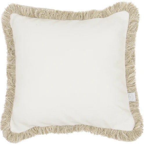 Boho border pillow Vanilla + beige