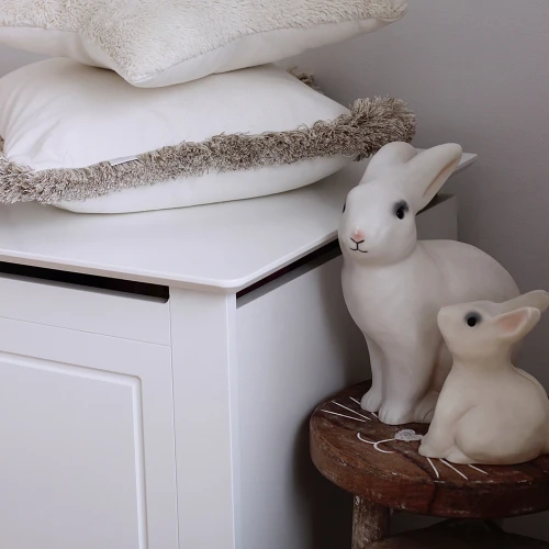 Boho border pillow Vanilla + beige