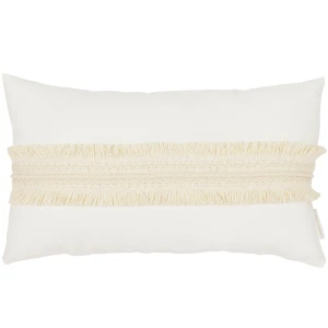 Boho Rectangular lace pillow Vanilla