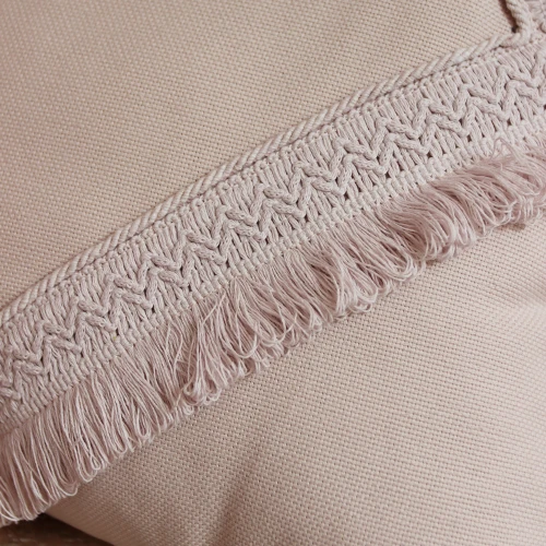 Square lace pillow Powder pink