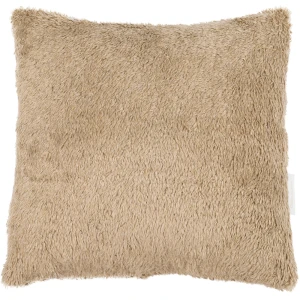 Sheepskin quare pillow Chocolate
