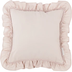 Pillow with ruffles Boho Powder pink