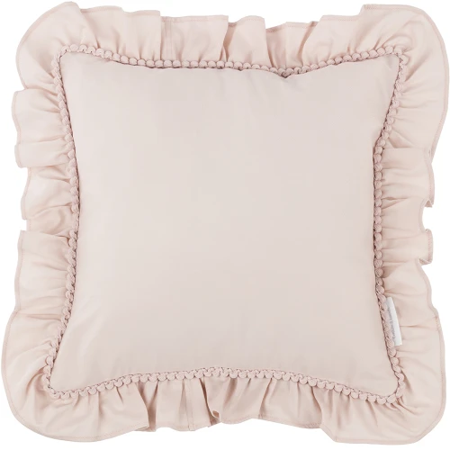 Pillow with ruffles Boho Powder pink