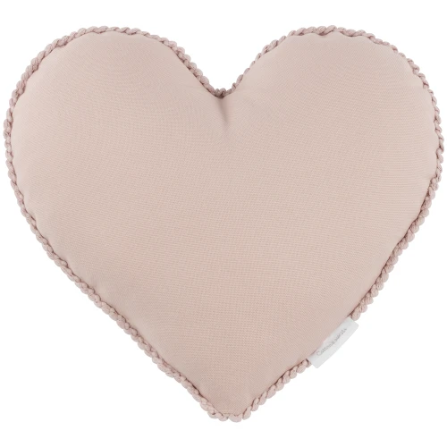 Boho bubble heart pillow Powder pink