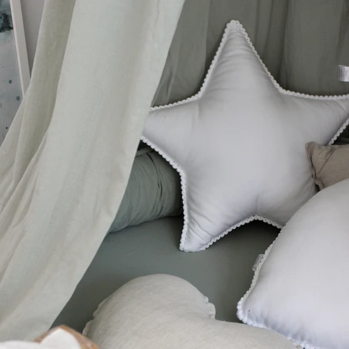 Bubble star pillow White