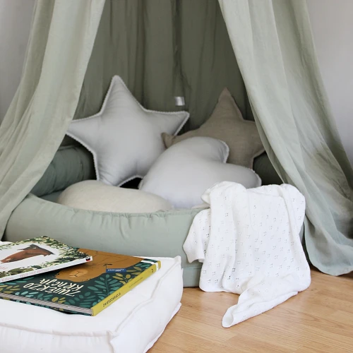 Bubble star pillow White