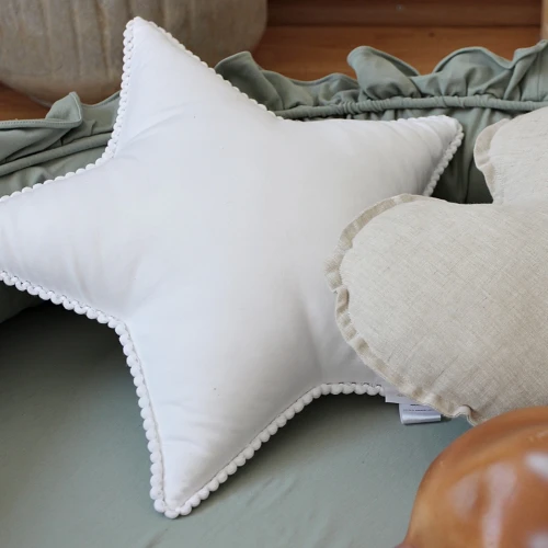 Bubble star pillow White