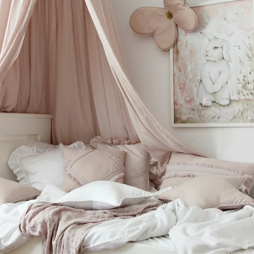 Bubble star pillow White