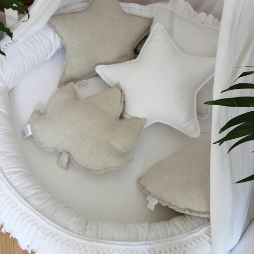 Bubble star pillow White