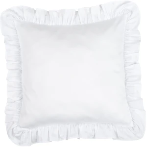 Pillow with ruffles SG White