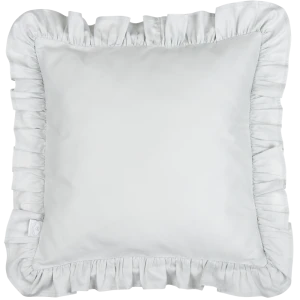 Pillow with ruffles SG Light Grey