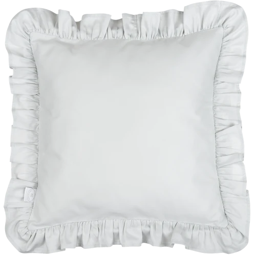 Poduszka z falbanką Jasny szary