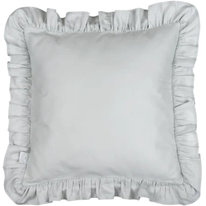 Poduszka z falbanką Szary