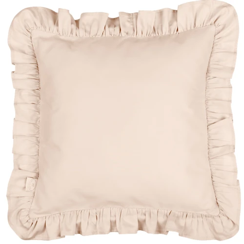 Poduszka z falbanką Nude