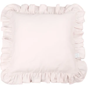 Poduszka z falbanką Pudrowy róż