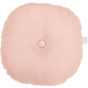 Poduszka Basic okrągła z guzikiem Brzoskwinia