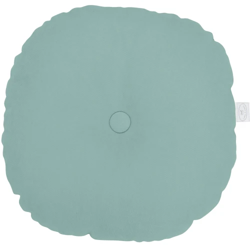 Round Basic pillow with button Silit green