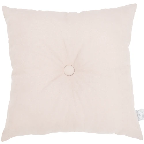 Poduszka Basic kwadratowa z guzikiem Pudrowy róż