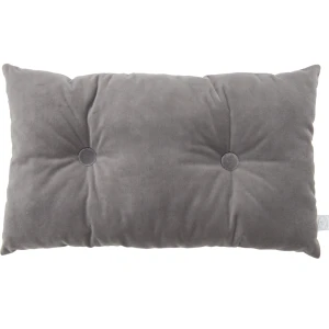 Poduszka Basic prostokątna z guzikiem Grafit