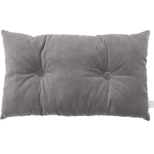 Poduszka Basic prostokątna z guzikiem Grafit