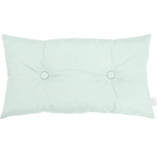 Poduszka Basic prostokątna z guzikiem Miętowy